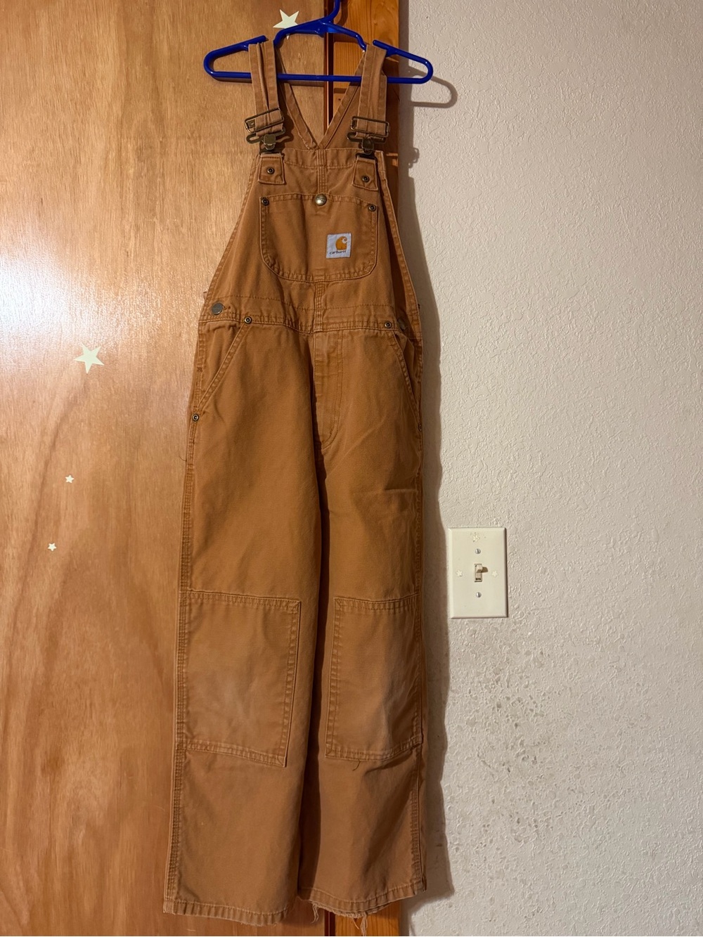Carhartt Kids Tan/Brown Bibs